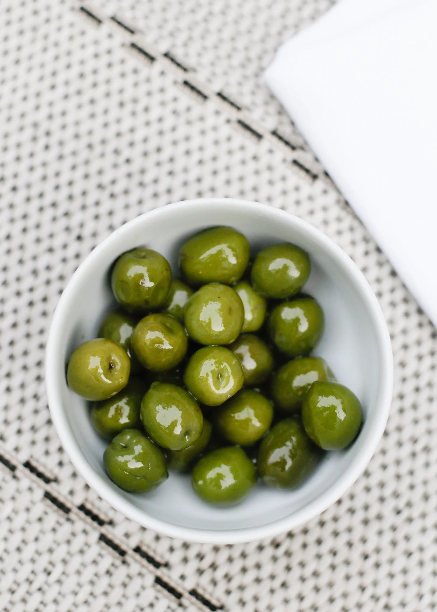 Bowl of green olives | Design Hunter