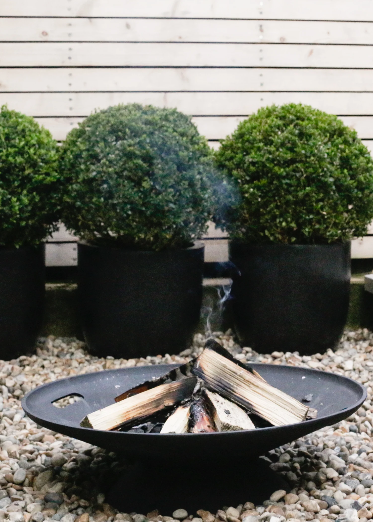 Skagerak firebowl and topiary balls | Design Hunter
