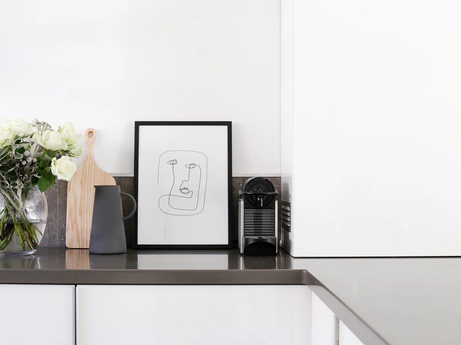 Boiler cupboard in white kitchen | Design Hunter