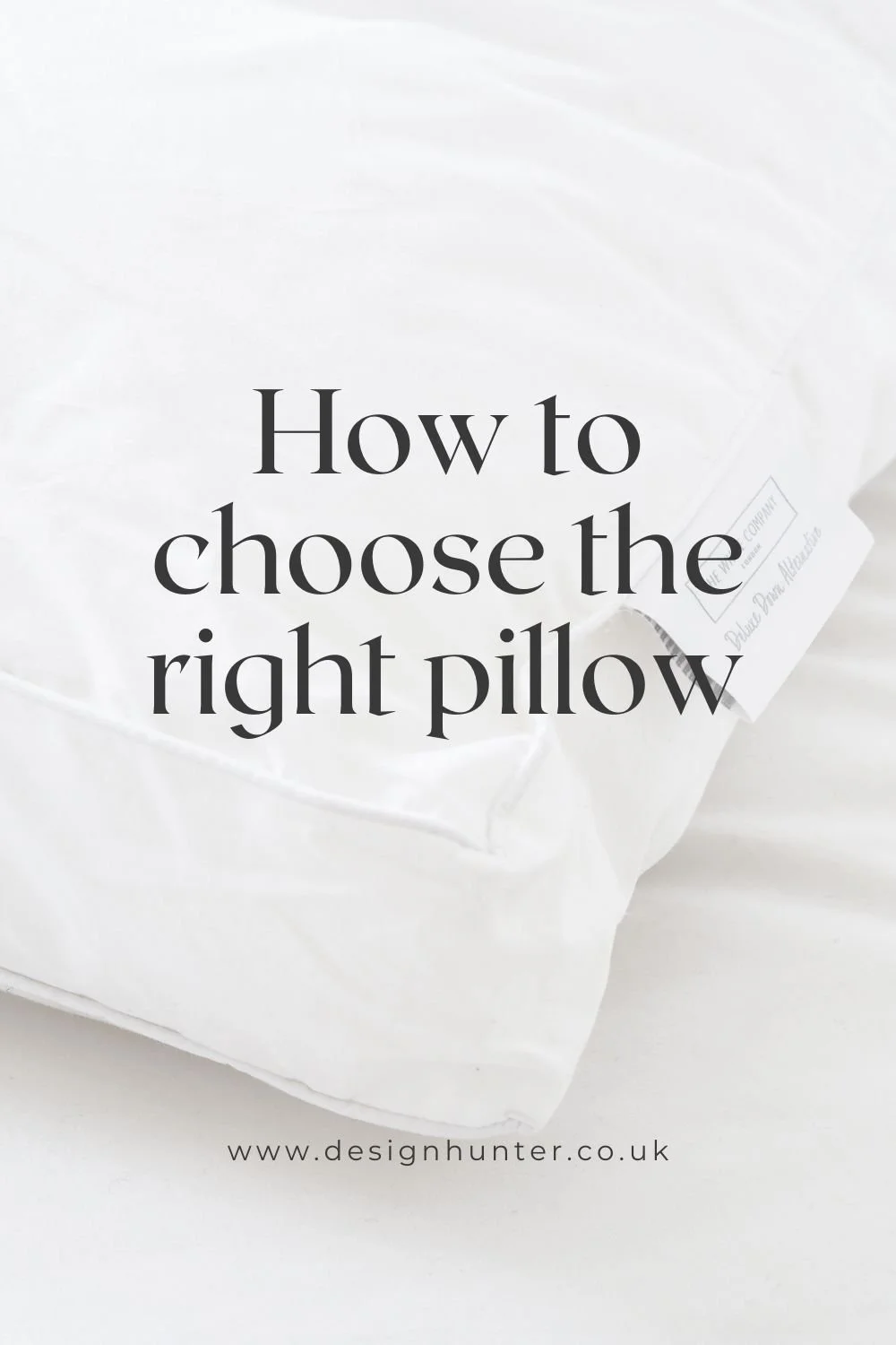 How to choose the right pillow