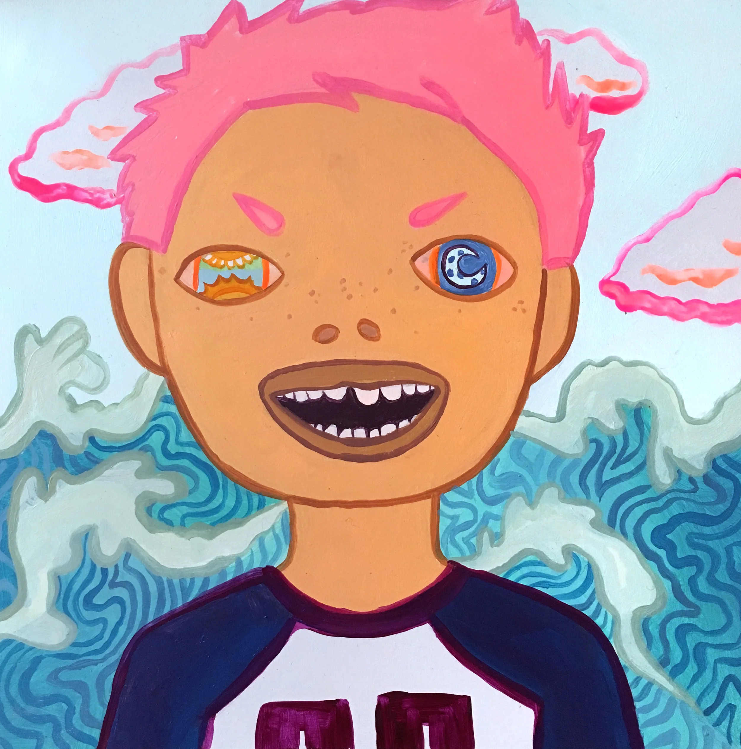   Moon (Seven). &nbsp;Acrylic. 2016 