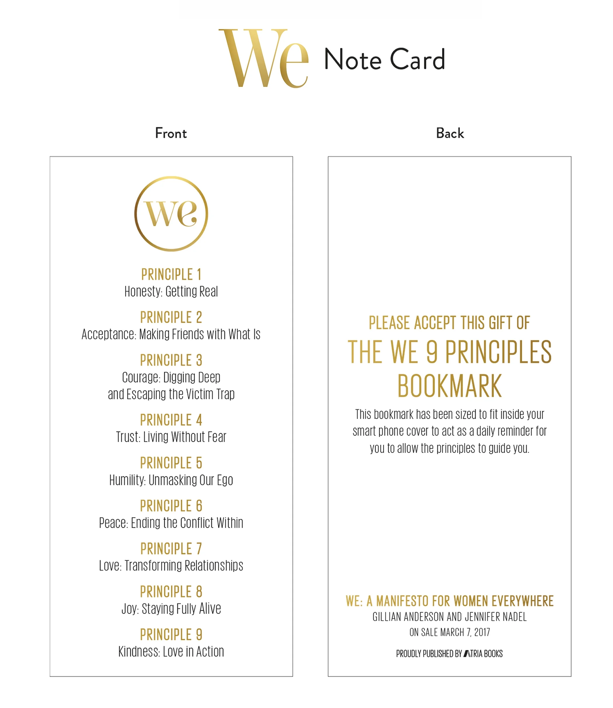 The Nine Principle Mark that fits in between your smartphone and its cover case.