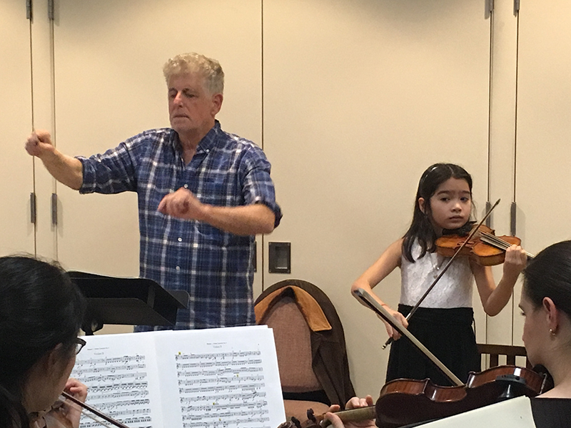 Valery Breshears in rehearsal