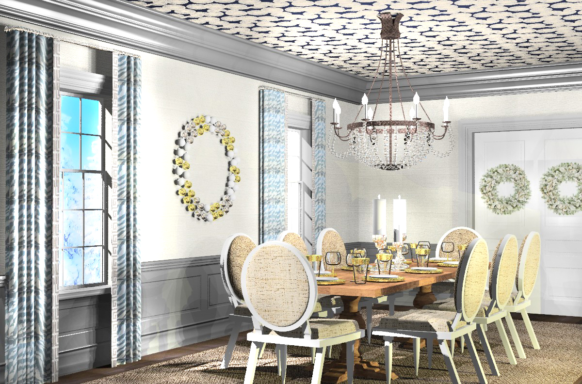 Dining Room Rendering for the 2014 Holiday Card 