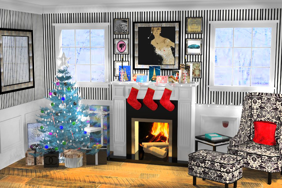 "Fancy Christmas" Rendering for the 2012 Holiday Card