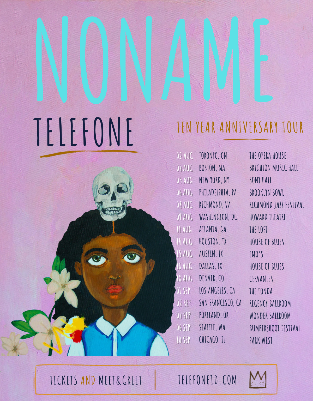 chicago, il - TELEFONE10 Tour w/ Noname