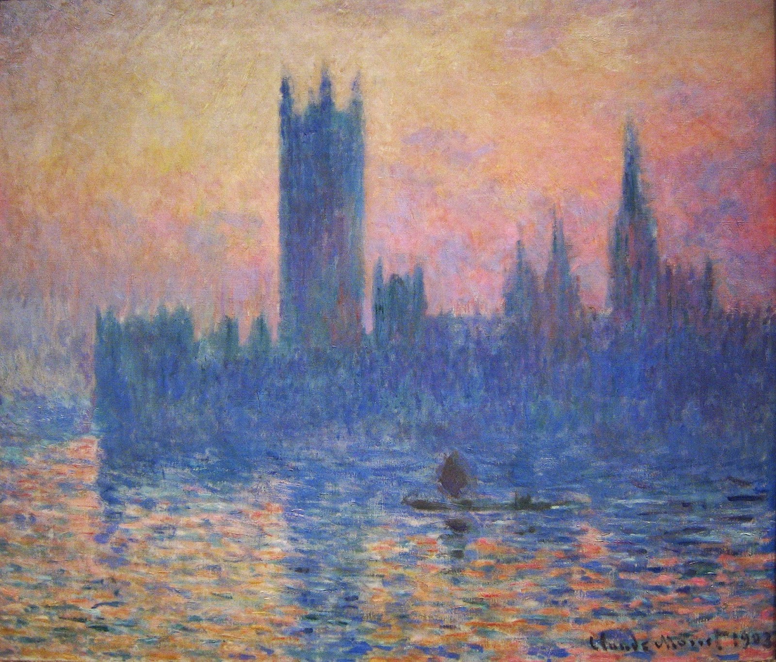 The Houses of Parliament, Sunset , 1903, National Gallery of Art Washington, DC.