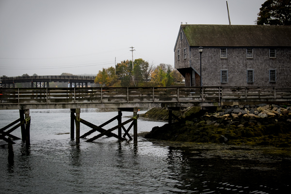 Classic New England shoreline house in Portsmouth, New Hampshire.