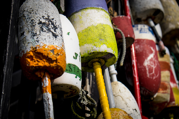 Lobster buoys - Porpoise Cove, Maine