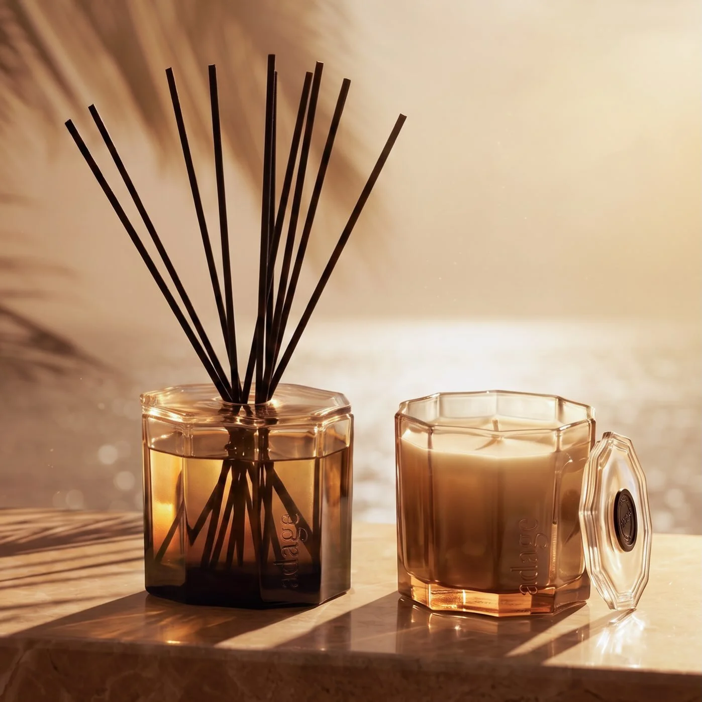 Get your golden hour glow up with our Signature Collection home fragrances.

#homefragrance #nichefragrance #interiordesign #scentedcandle #sourceadage
