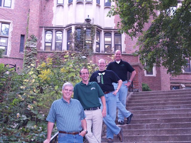 Top to Bottom: Bill Ortega, Jon Walsh, Andy Jeffrey, and Tom Pfaff (Choral Accompanist/Musical Accompanist)