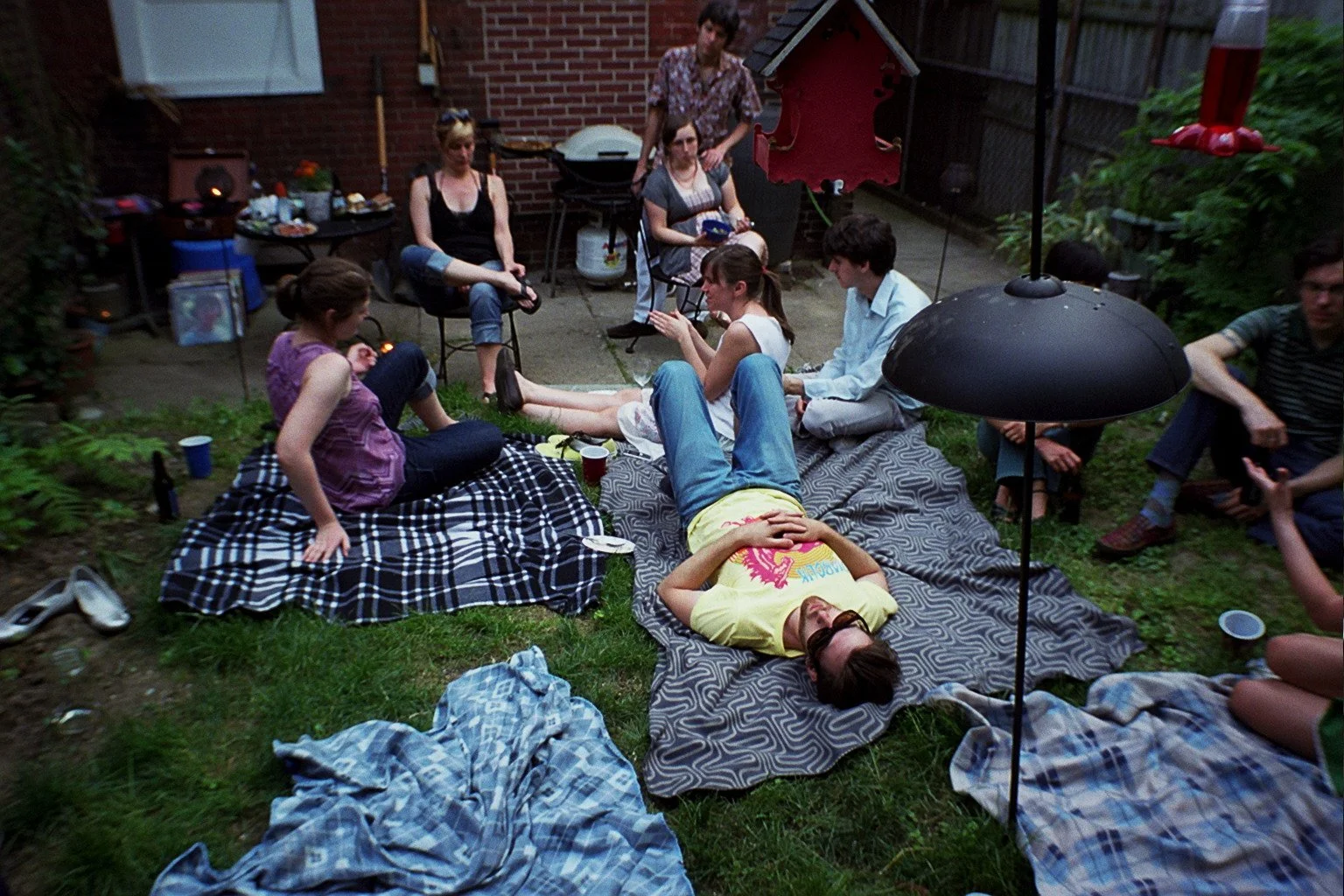  Back yard summer lounging happened. It seemed everyone was either in a band, a photographer, a filmmaker or all of the above. 