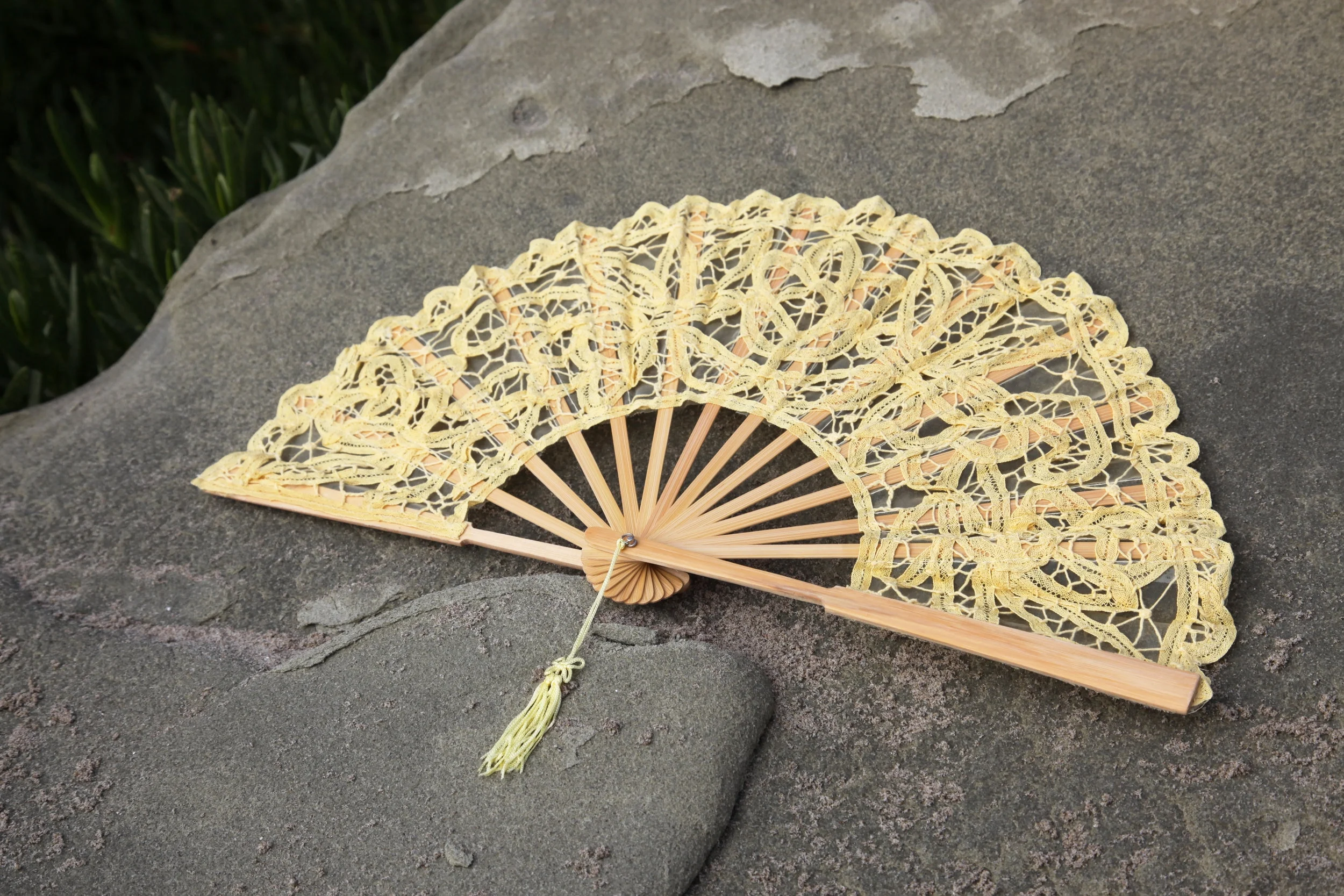 Battenberg Lace Fan Parasols In Paradise - 