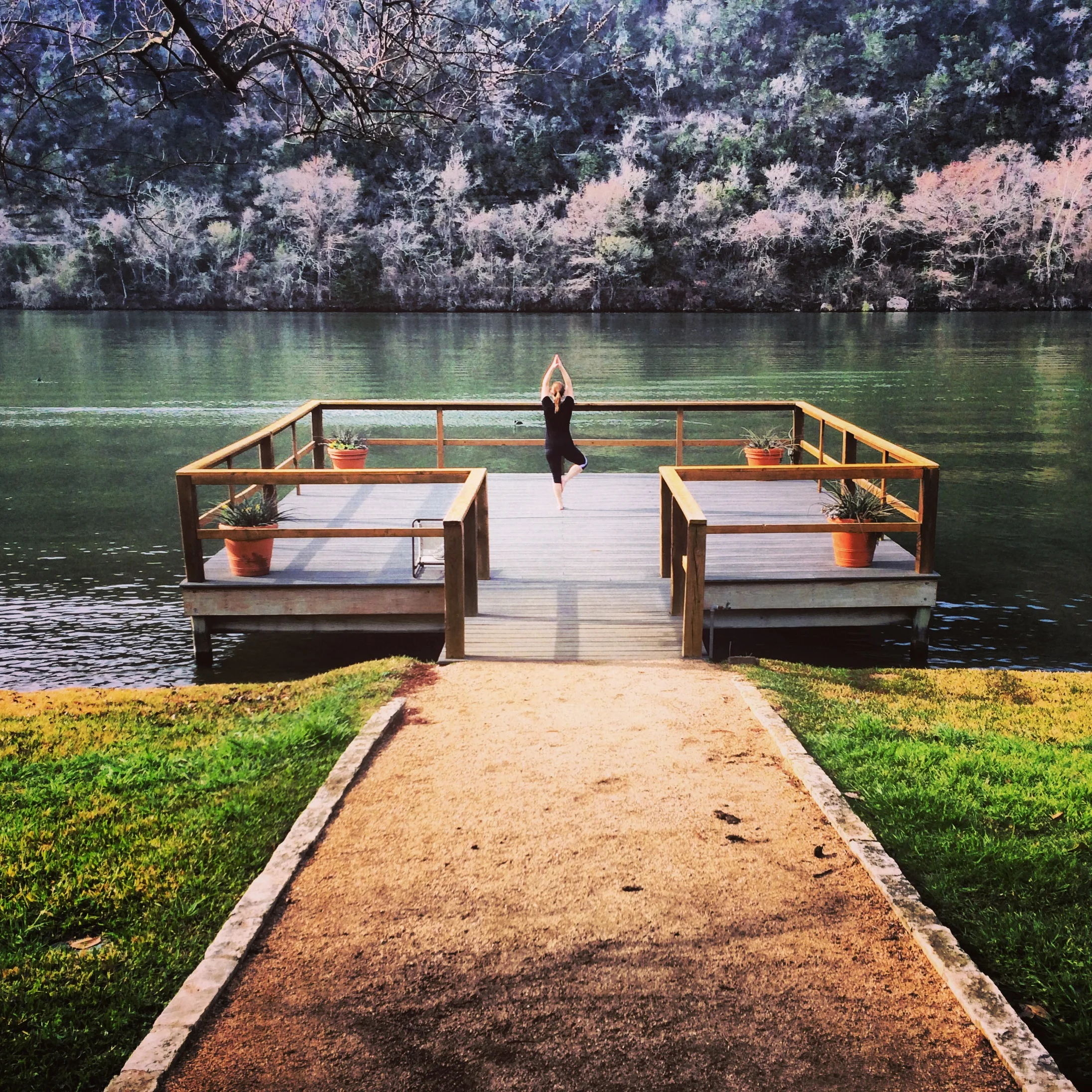 Lake Austin Spa Yoga Deck