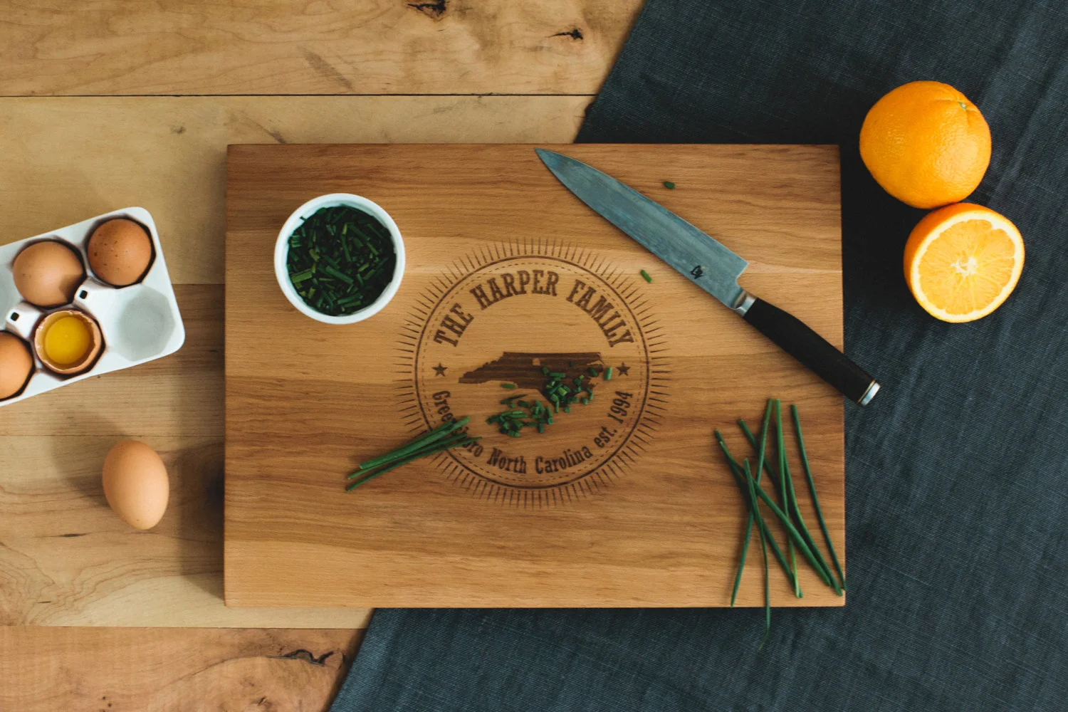 AHeirloom cutting board