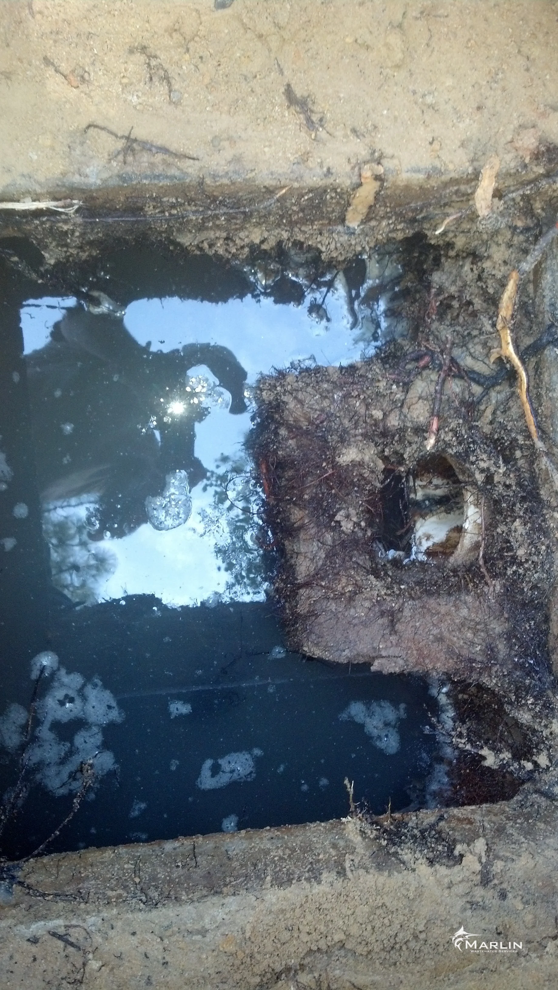 Deteriorated Outlet Baffle
