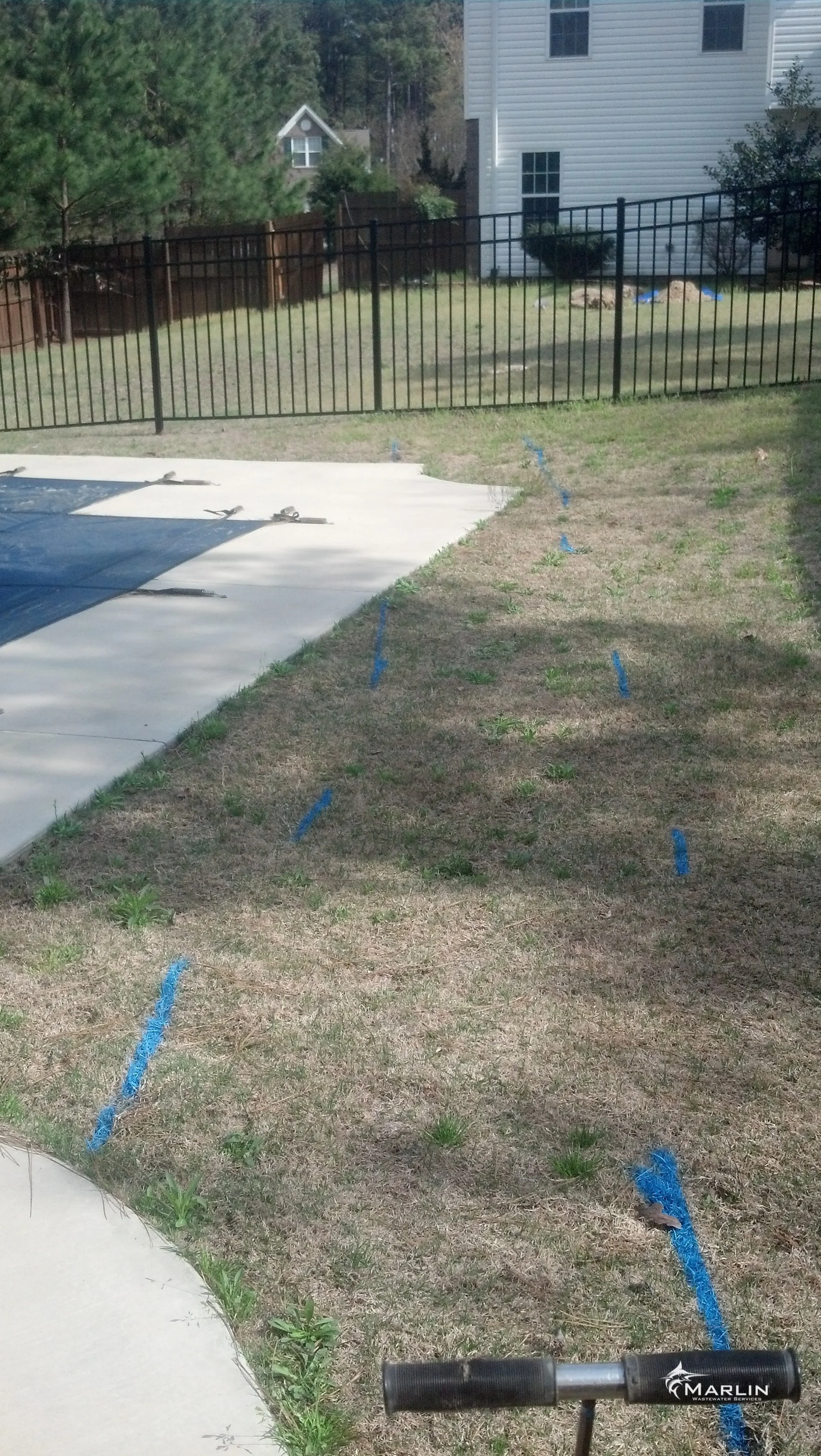 Leach Line Violates Setback of Swimming Pool