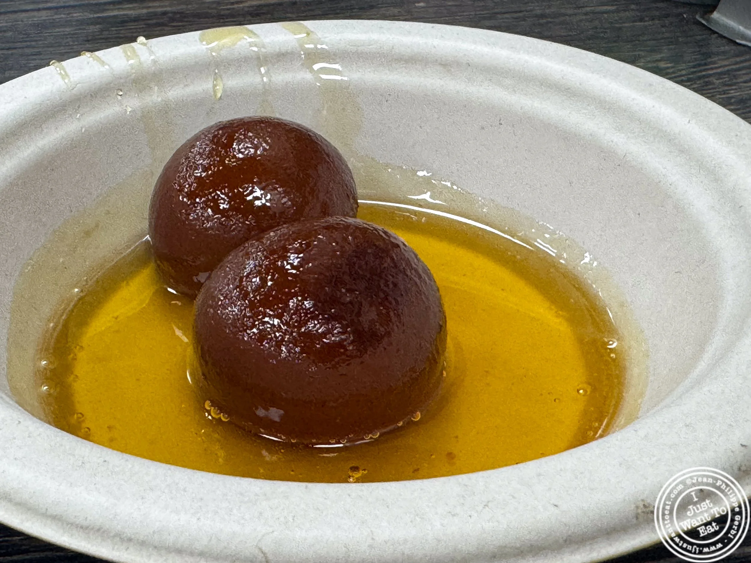 Gulab jamun at Honest in Jersey City, NJ