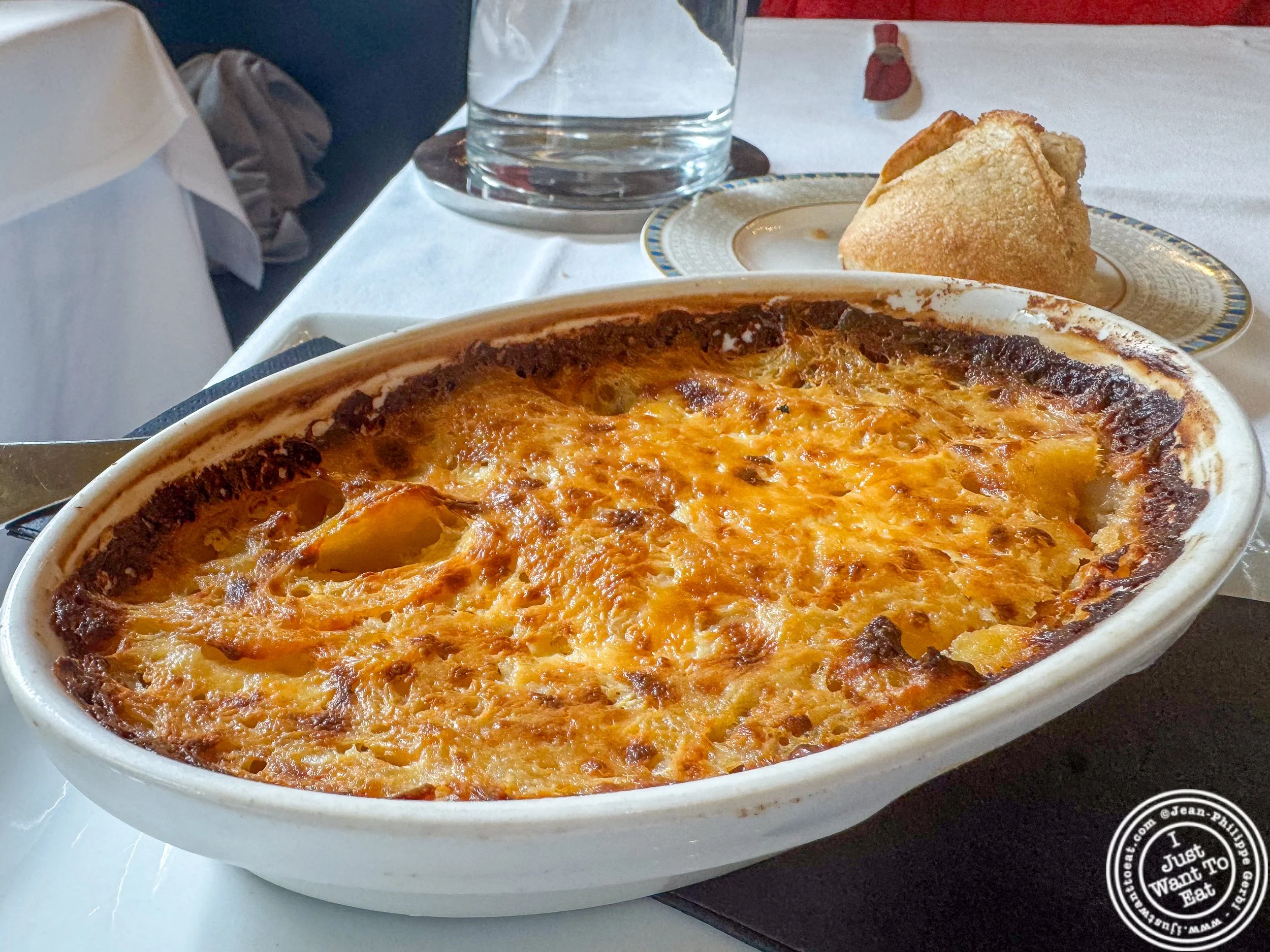Potato gratin dauphinois at Le Train Bleu, Paris, France