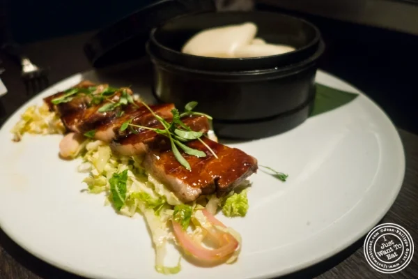 Hoisin glazed pork belly at Buddakan in New York, NY