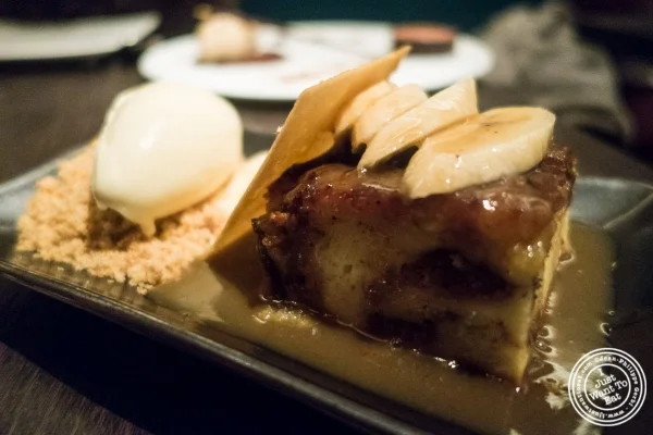 Almond bread pudding at Buddakan in New York, NY