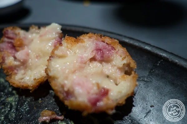 Ham and cheese fritters at ABC Cocina in New York, NY