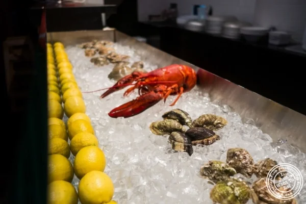 Seafood display at Claw Daddy's in New York, NY