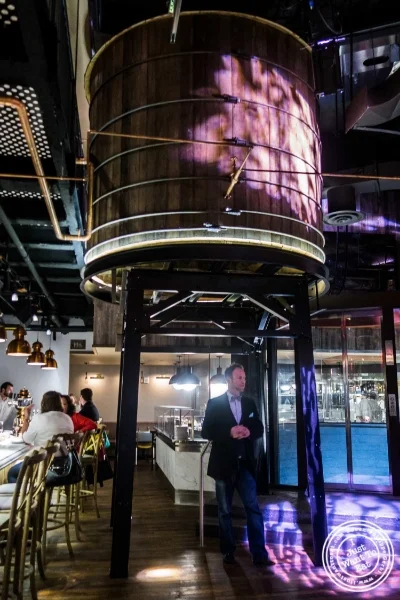 Bar area at Urbo in Times Square, New York, NY