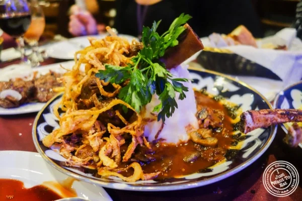 Lamb shank at Nargis Café in Brooklyn, NY