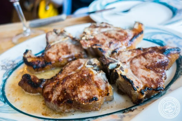 L amb chops at Peter Luger Steakhouse in Brooklyn, NY