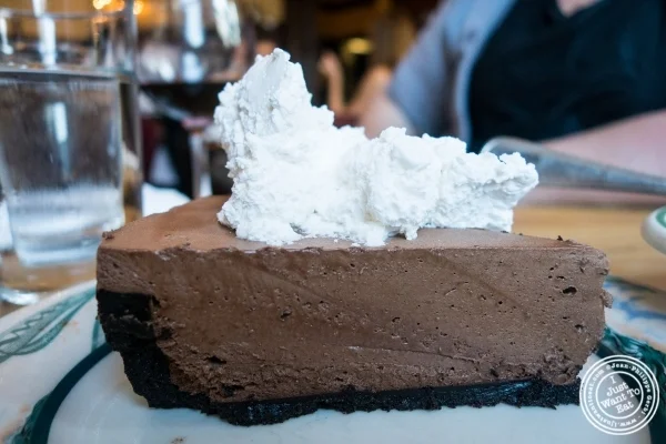 C hocolate mousse at Peter Luger Steakhouse in Brooklyn, NY