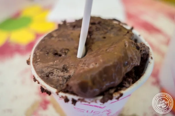 C hocolate bomb pudding at Sugar Sweet Sunshine in New York, NY