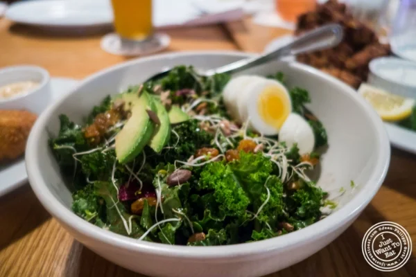 Kale salad at Spiegel in New York, NY
