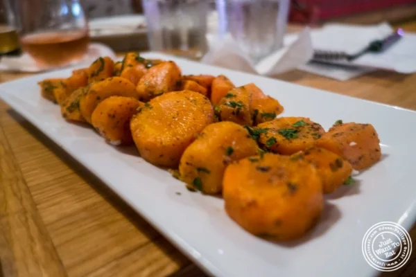 Moroccan carrots at Spiegel in New York, NY
