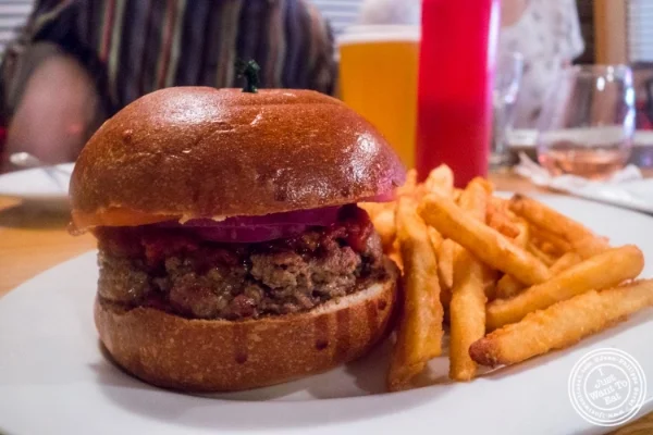 The Kipling burger at Spiegel in New York, NY
