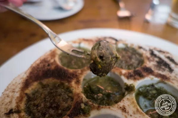 Escargots at Pigalle in New York, NY