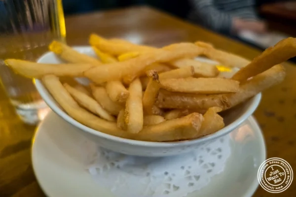 French fries at Pigalle in New York, NY