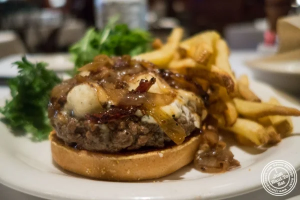 Avalon burger at Ted's Montana Grill in New York, NY