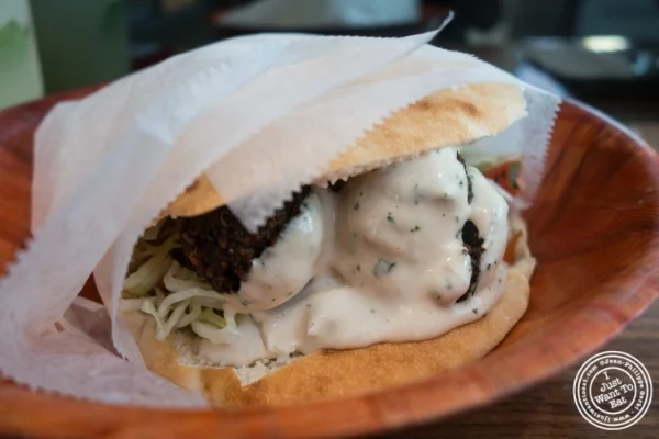 Falafel sandwich at Taim in New York, NY