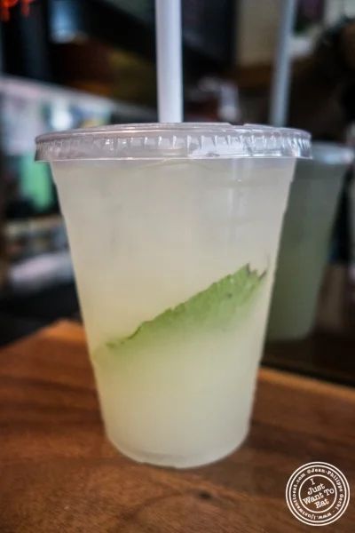  Fresh Ginger-Mint Lemonade at Taim in New York, NY
