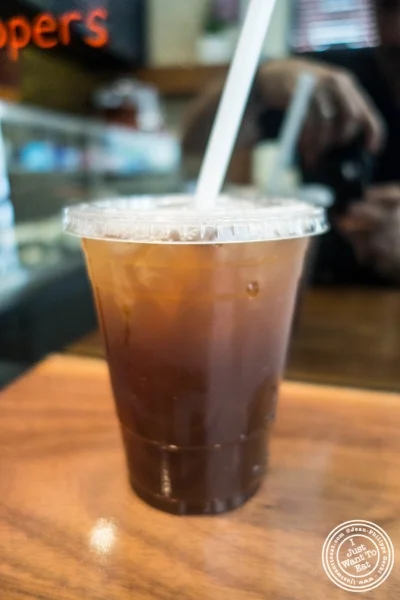 Pomegranate-Honey Iced Tea at Taim in New York, NY