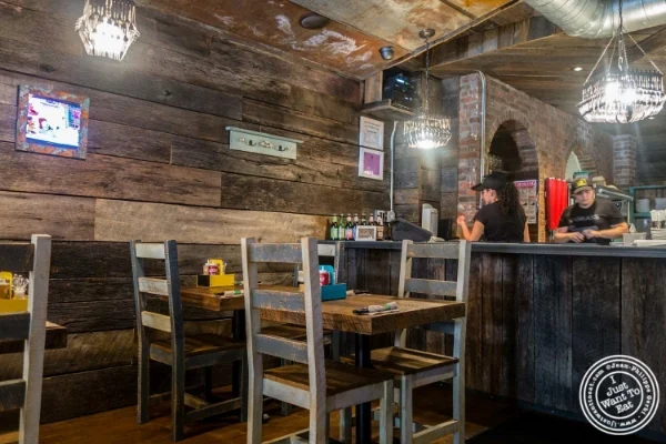 Dining room at Bareburger in Hoboken, NJ