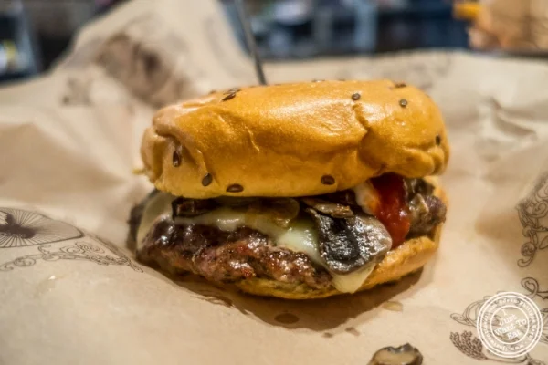 Burger at Bareburger in Hoboken, NJ