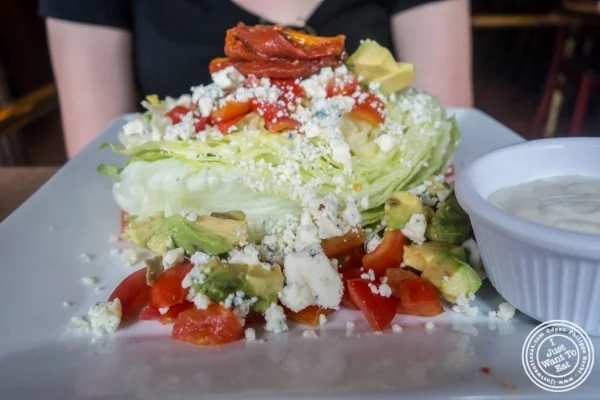Wedge salad at Maxwell's Tavern in Hoboken, NJ 