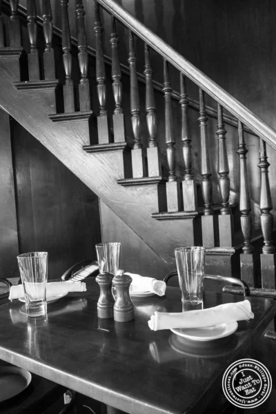 Stairs at The Brass Rail in Hoboken, NJ