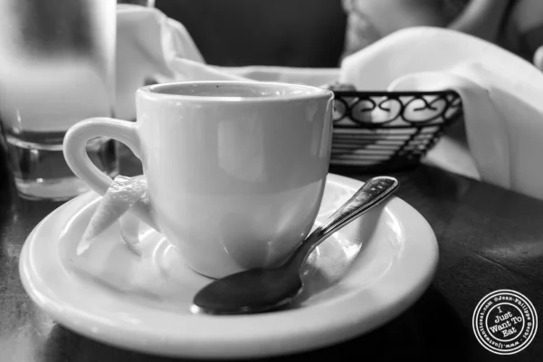 Espresso at The Brass Rail in Hoboken, NJ