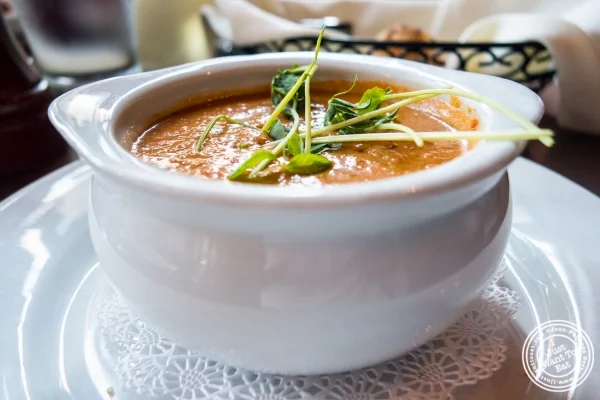 Gazpacho at The Brass Rail in Hoboken, NJ