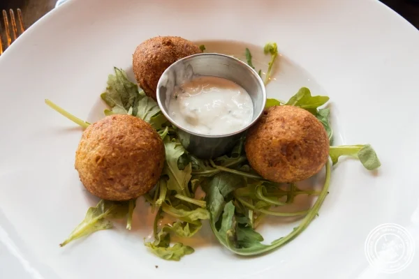 Falafel at The Brass Rail in Hoboken, NJ