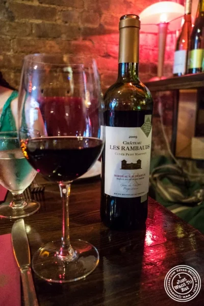 Bordeaux - Chateau Les Rambauds 2009 at Pierre Loti Wine Bar in New York, NY