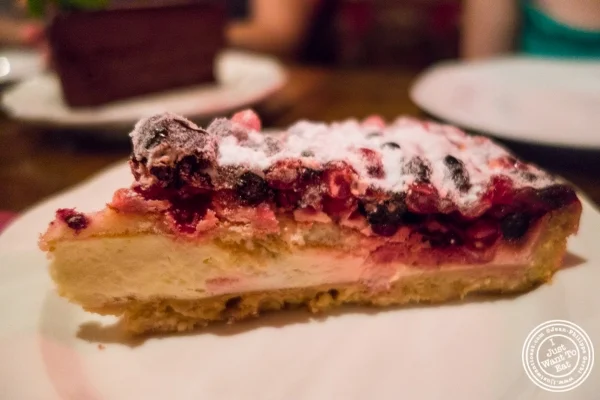 B erry tart at Pierre Loti Wine Bar in New York, NY